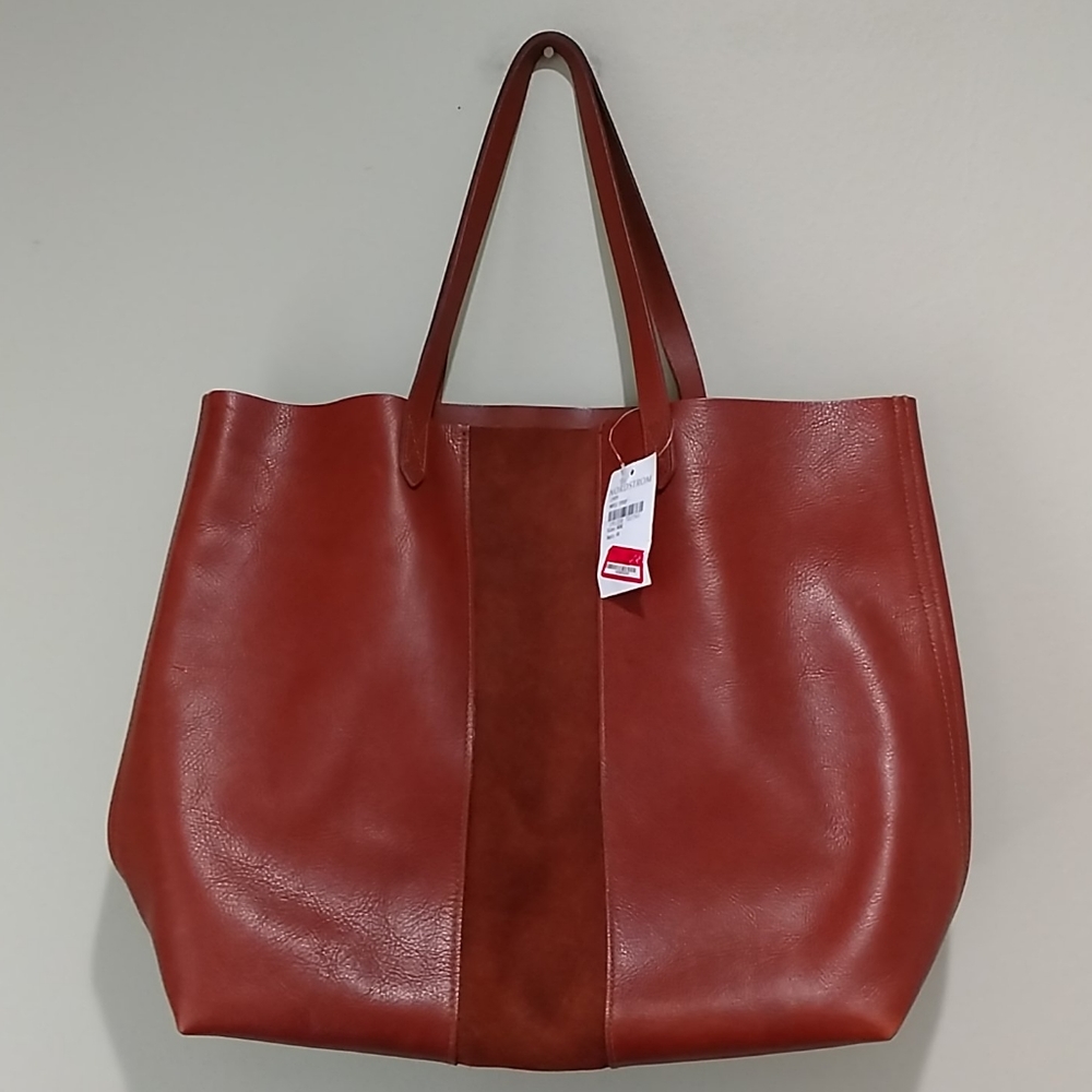 ⛱️Madewell leather and suede tote bag